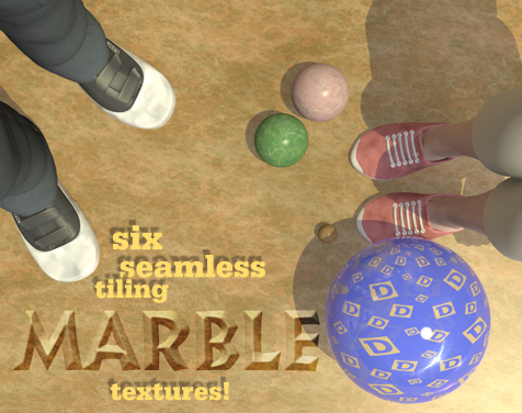 Six Seamless tiling Marble textures!